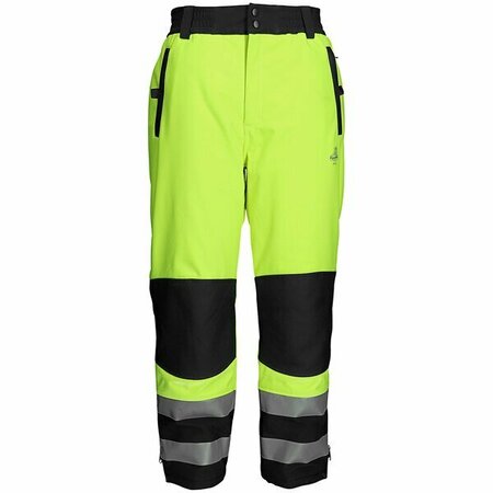 REFRIGIWEAR HiVis Two-Tone Lime / Black Insulated Softshell Pants 7496RBLMLARL2 - Large 47625948